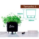 Ver imagem 4 de Vaso Auto Irrigável Gourmet N03 - Médio - Raiz Preto Manjericão