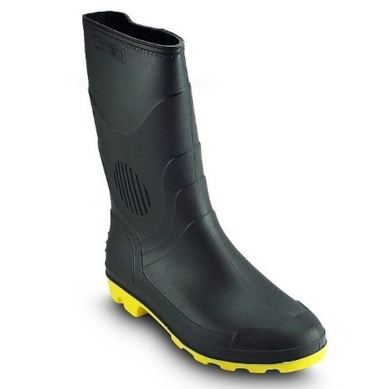 Bota PVC Preto/Amarelo Cano Médio S/Forro Pega Forte Grendene 45 - 2