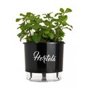 Ver imagem 1 de Vaso Auto Irrigável Gourmet N03 - Médio - Raiz Preto Hortelã