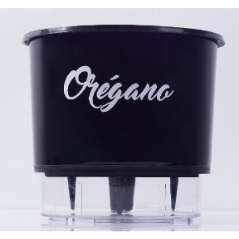 Vaso Auto Irrigável Gourmet N03 - Médio - Raiz Preto Orégano