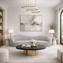 Ver imagem 1 de Sofá Star 270 Cm Orgânico Decorativo Sala Recepção Zahav:cinza