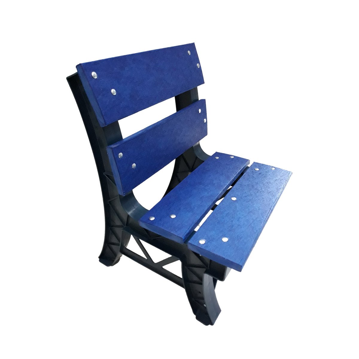 Cadeira de Madeira Plástica Maciça Colorida com 4 Tábuas 100% Reciclada 49cm / Lc-04 Lanci Vermelho - 2