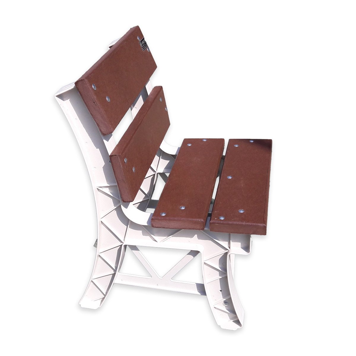 Cadeira de Madeira Plástica Maciça Colorida com 4 Tábuas 100% Reciclada 49cm / Lc-04 Lanci Vermelho - 3