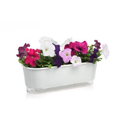 Jardineira Autoirrigável Raíz - 40cm Branco - 7