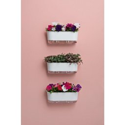 Jardineira Autoirrigável Raíz - 40cm Branco - 4