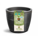 Ver imagem 2 de Vaso Elegance Autoirrigável 03 Nutriplan Preto Ônix