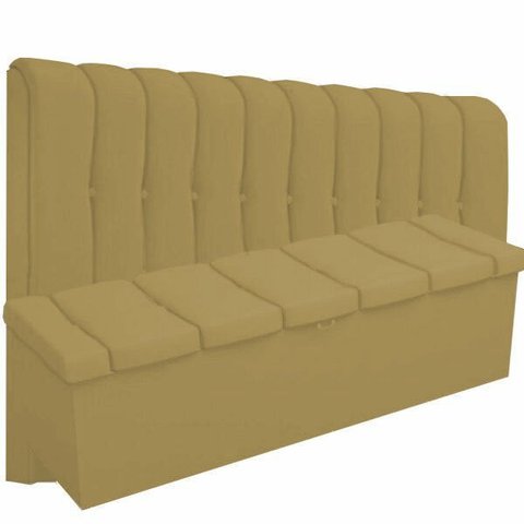 Kit Cabeceira Kiara+ Calçadeira Kiara Casal 140 CM Suede Camurça - D A Decor
