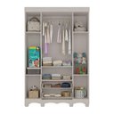 Ver imagem 5 de Guarda-Roupa Infantil 122cm com Vidro 4 Portas e 2 Gavetas Ternura Multimóveis MP4478 - Off White