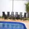 Conjunto de 06 Cadeiras e Mesa de Centro Área Varanda Piscina Churrasqueira Trama Original - 1