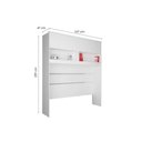 Ver imagem 3 de Módulo de Quarto Armário Ponte Aéreo Plus Casal 2 Portas 221cm Canela - Novo Horizonte