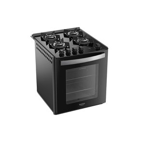 Fogão de Embutir 4 Bocas Preto com Mesa de Vidro Dako Supreme Bivolt