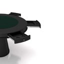 Ver mais imagens de Mesa de Jogos Carteado 6 Lugares Bellagio com Gavetas Tampo Reversível Base Cone Tecido Preto/verde