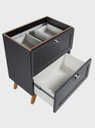 Ver imagem 4 de Gabinete para Banheiro com Tampo e Cuba 60cm Retro Mdf Grafite Milano - On Móveis