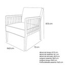 Ver imagem 6 de Poltrona Decorativa Base de Madeira Maya Linho Dourado - Loja Sheep