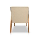 Ver imagem 5 de Poltrona Decorativa Base de Madeira Maya Linho Dourado - Loja Sheep