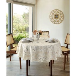 Toalha de Mesa Redonda Clean Athenas Eloah - 1