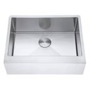 Ver imagem 3 de Kit Cuba Americana Farmhouse Flat Aço Inox 1mm Escovado SA105-PPF 65,3x49,8x22,8cm com Válvula GRÁTI