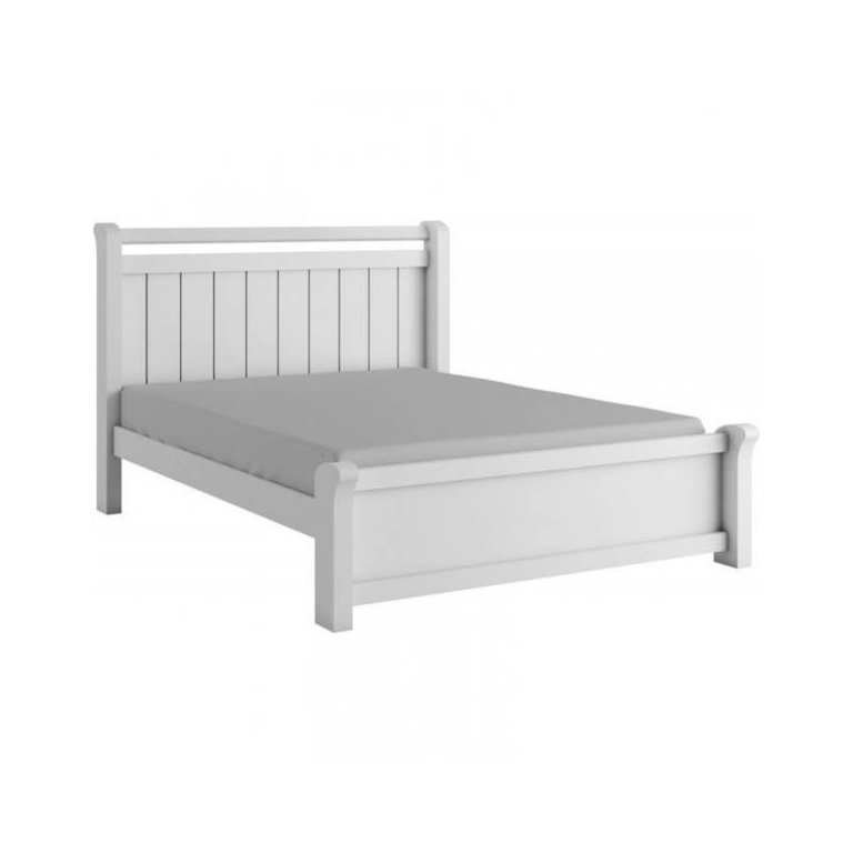 Cama Casal de MDF design moderno 1,40m reforçada - Zara -Branco - Bianchi Móveis