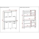 Ver imagem 4 de Armário de Cozinha Compacta 6 Portas e 1 Gaveta 121cm Florença Ripado Freijó-supremo - Pallazio
