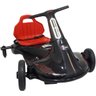 Drift Kart Elétrico Infantil 12v Triciclo Car Motorizado Frente e Ré Luz Som Preto Brinqway Bw-221 B - 1