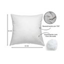 Ver imagem 2 de Kit 2 Refis Enchimento para Almofada em Fibra Siliconada 50x50 Cm
