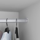 Ver imagem 2 de Guarda Roupa Solteiro 4 Portas Recife com Espelho Salleto Cinamomo/off White