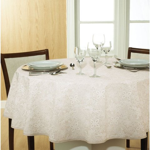 Toalha de Mesa Redonda Clean Athenas Eliete