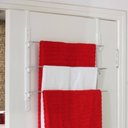 Ver imagem 1 de Toalheiro Para Porta Ou Box De Banheiro Triplo Branco