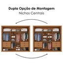 Ver imagem 5 de Guarda Roupa Casal 2 Portas de Correr com Espelho Versale 241 cm Cinamomo Zanz