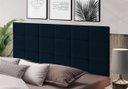 Ver imagem 1 de Cabeceira Painel Estofada Casal 140cm Dobrável Cama Box Padrão Calipha Azul
