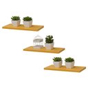 Ver imagem 2 de Kit 3 Prateleiras 40 X 20cm Amarela Suporte Invisível