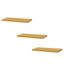 Ver imagem 1 de Kit 3 Prateleiras 40 X 20cm Amarela Suporte Invisível