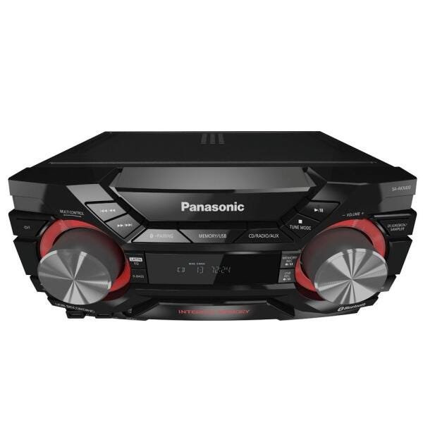 Mini System Panasonic Sc-Akx400Lbk com Mp3, Bluetooth, Duplo USB