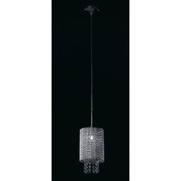 pendente CRISTAL transparente 1xbipino diâm15cm Bella HO207S - 1