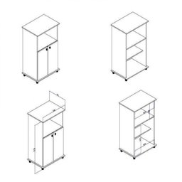 Armário para Forno e Micro-ondas Am1010 - 2 Armário para Forno e Micro-ondas Am1010 - 2
