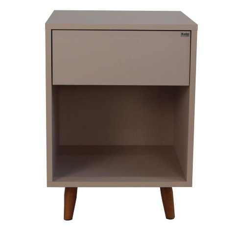 Mesa de Cabeceira 1 Nicho 1 Gaveta 400x550x400 Sal Rosa - Mdf Arauco