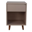 Ver imagem 1 de Mesa de Cabeceira 1 Nicho 1 Gaveta 400x550x400 Sal Rosa - Mdf Arauco