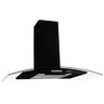 Coifa de Parede Fogatti Slim 90cm Vidro Curvo Preto - 110V - 1