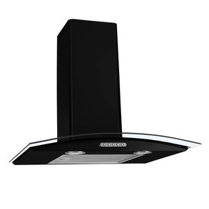 Coifa de Parede 60cm Vidro Curvo Duto Slim Fogatti