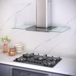 Coifa de Parede 90cm Vidro Reto Slim Fogatti - 9