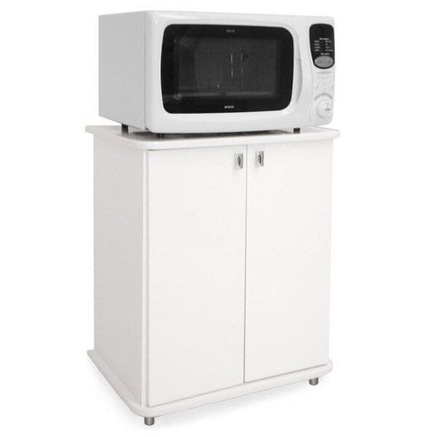 Balcão para Cozinha 2 Portas com Pés e Tampo ASM152 Branco