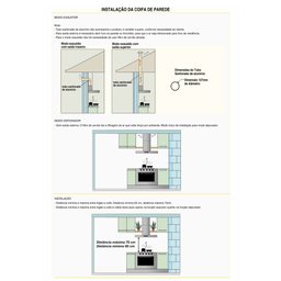 Coifa Fogatti Retangular Duto Slim Inox 60cm - 6