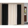 Cortina Perla 2,00m x 1,60m - Tecido Microfibra - Preto - 1