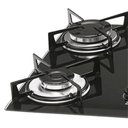 Ver imagem 2 de Cooktop 5 Bocas Fischer Elétrico Tripla Chama Vidro Temperado Preto Ébano Bivolt