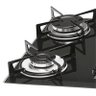 Cooktop 5 Bocas Fischer Elétrico Tripla Chama Vidro Temperado Preto Ébano Bivolt - 2