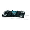 Cooktop 5 Bocas Fischer Elétrico Tripla Chama Vidro Temperado Preto Ébano Bivolt - 6