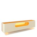 Ver imagem 3 de Rack Nobre Pés Vidro Com Painel Ripado Nobre TV 85 Pol 230x250 Gelius Naturale/Off White