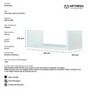 Ver imagem 3 de Kit Completo 3 Nichos para Sala de Estar Prateleira Multiuso Decoração 60x20