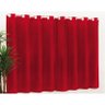 Cortina Nathaly 4,00m x 2,70m - Tecido Gorgurinho - Vermelho. - 1