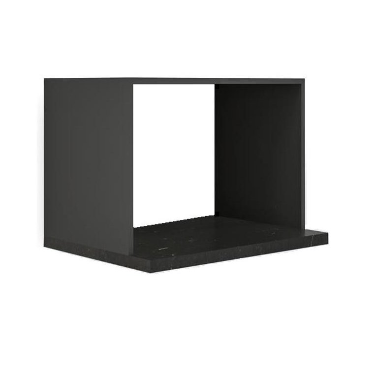 Nicho Microondas 100% Mdf Preto